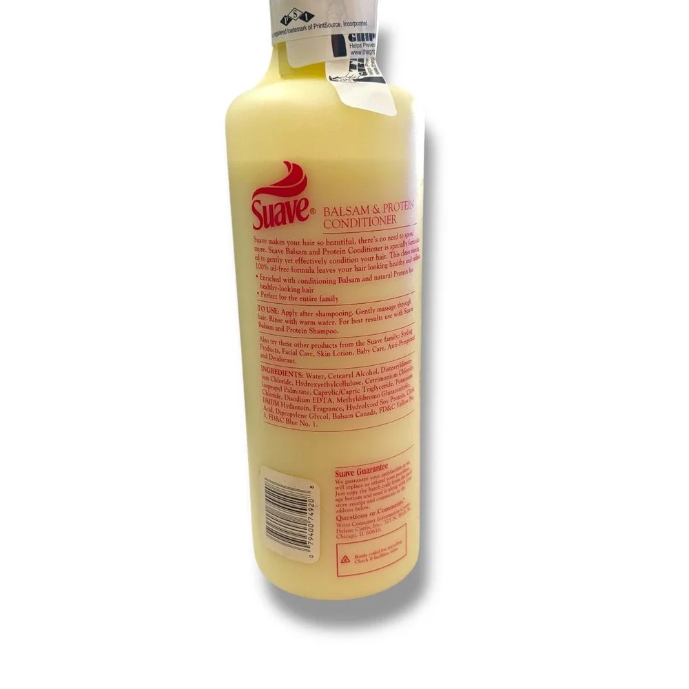 Suave Balsam & Protein Conditioner Economy‎ Size 22.5 fl oz Vintage Hair Care